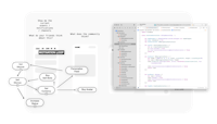 a screen shot of a screen showing a diagram of a web application